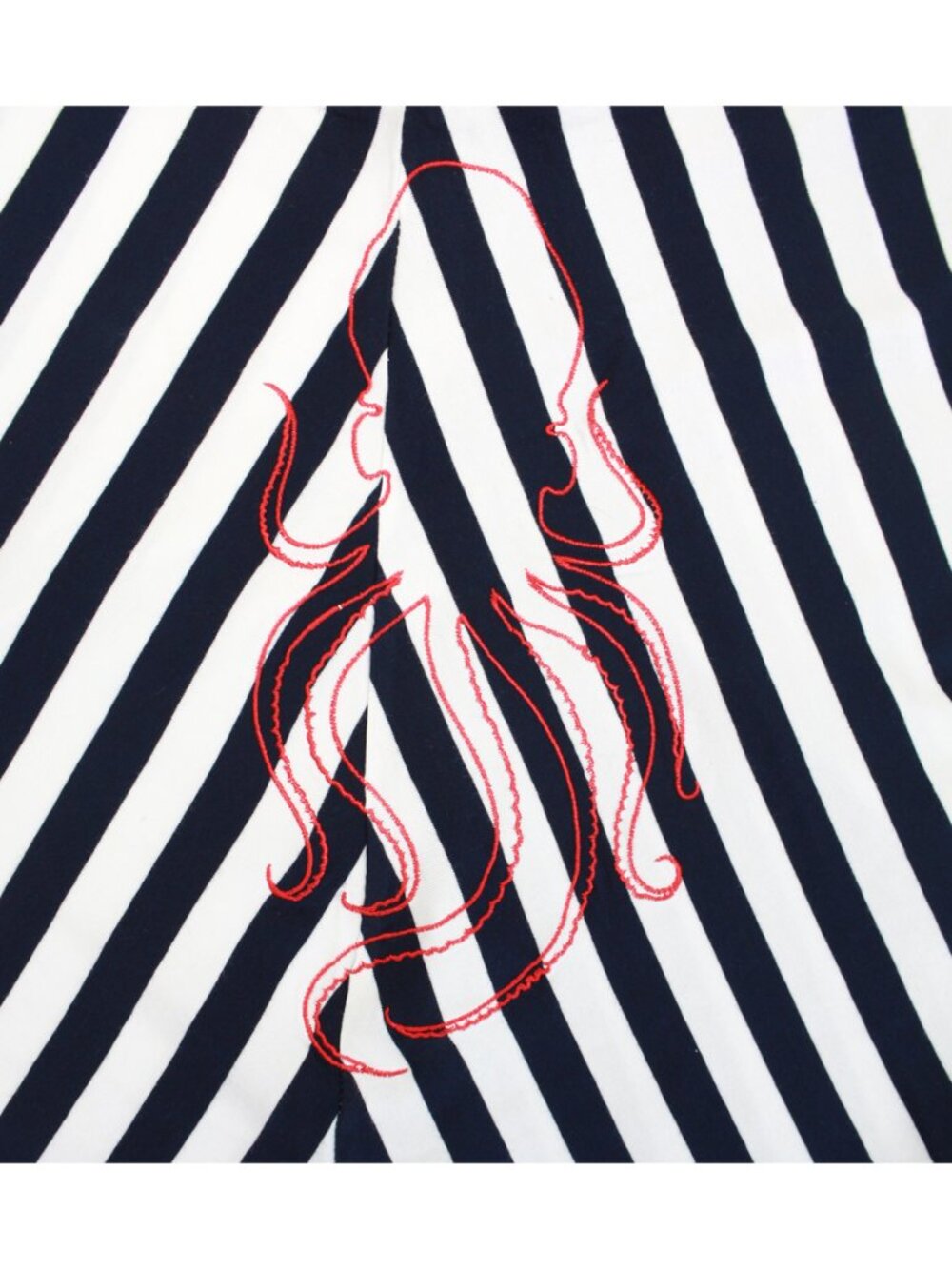 Blue & White Striped Octopus Dress - Picture 7 of 9